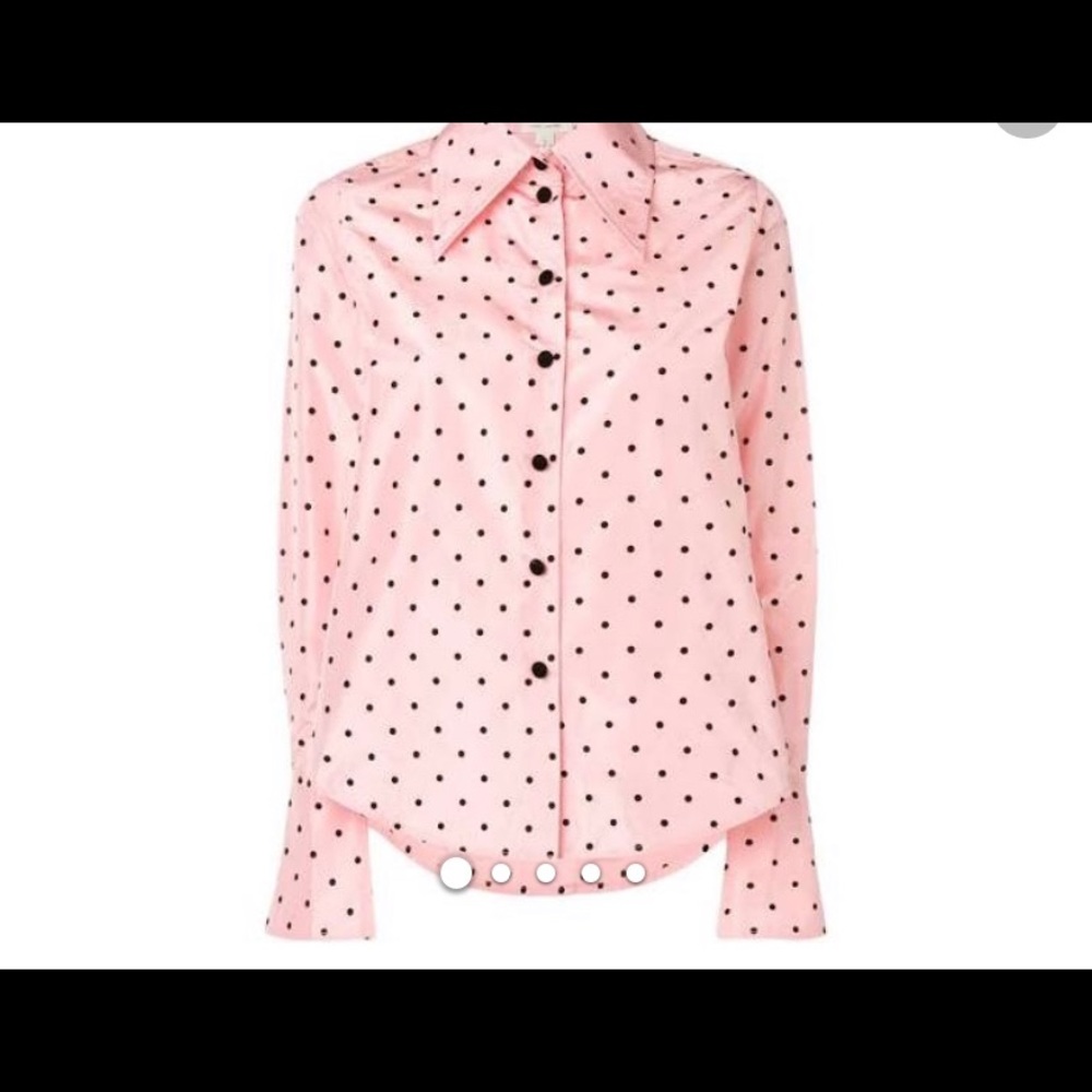 Marc Jacobs NWT pink polka dot blouse sz 2